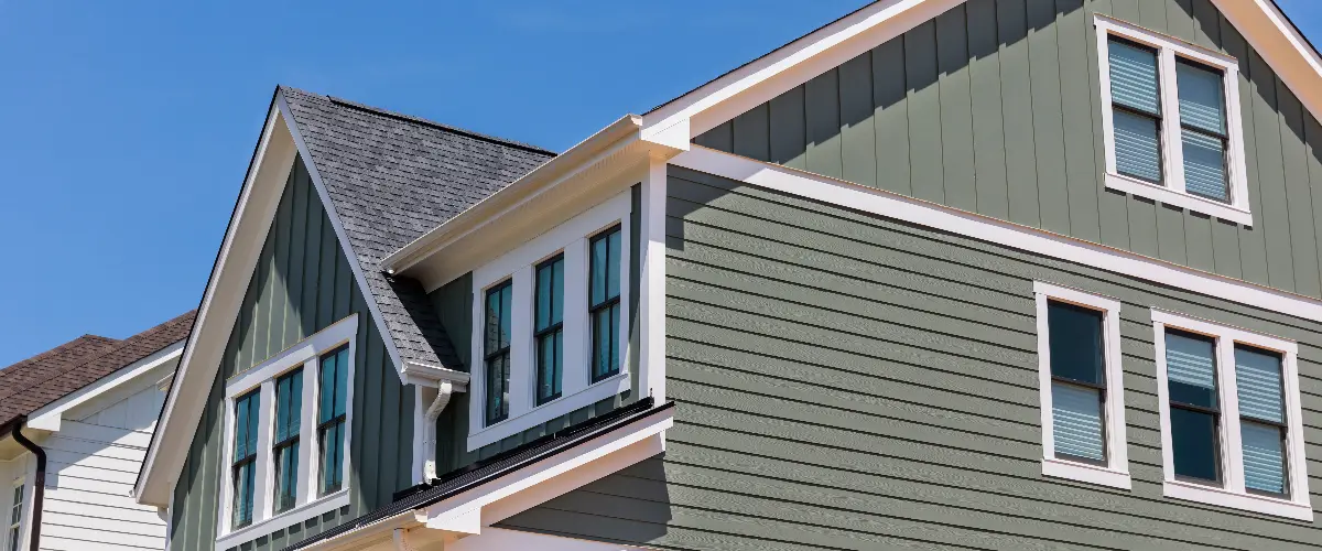 a house exterior featuring James Hardie fiber cement siding