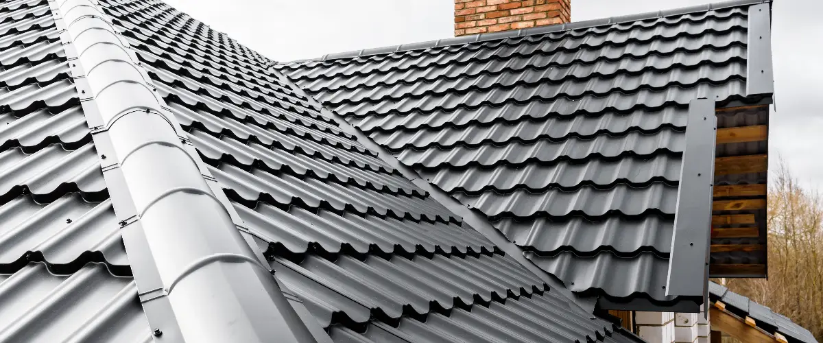a metal shingle roofing system, which is a type of metal roof designed to mimic the appearance of traditional asphalt shingles