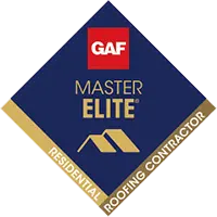 GAF Master Elite roofing contractor certification badge