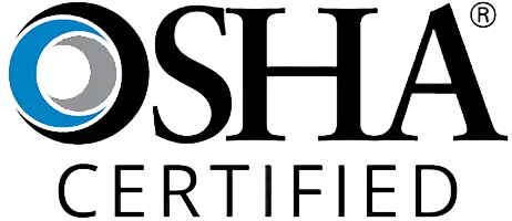 OSHA Certified contractor safety training badge