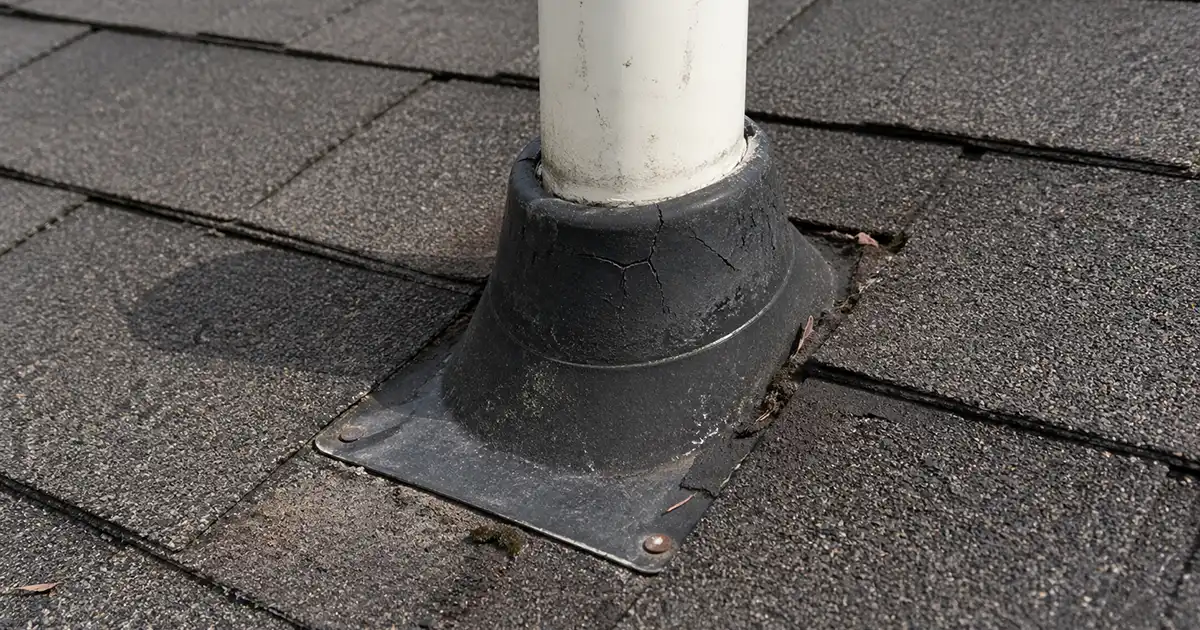 roof leak around vent pipe