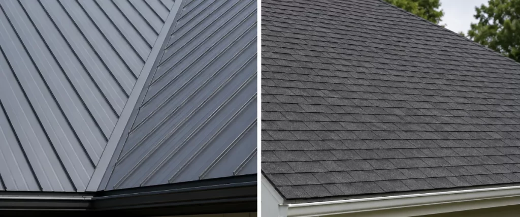 metal vs asphalt roofing