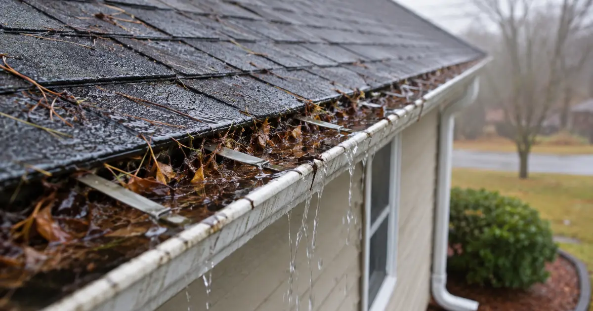 clogged gutters