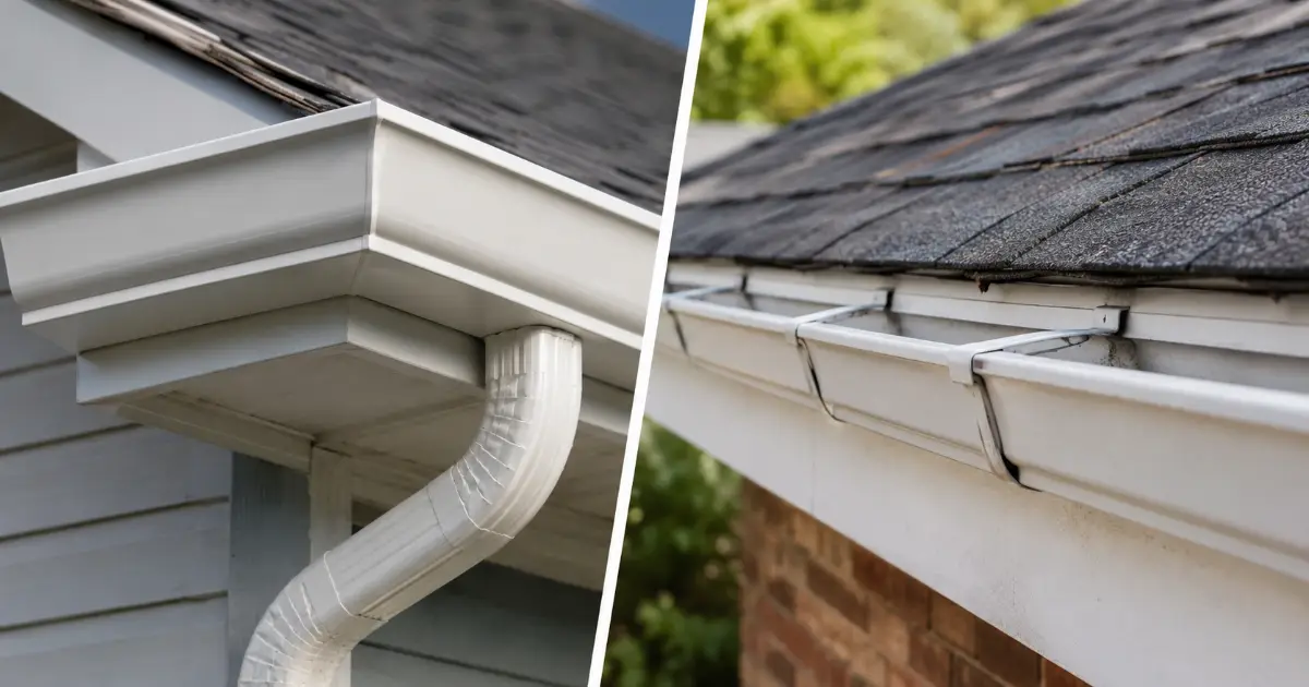 seamless gutters vs regular gutters